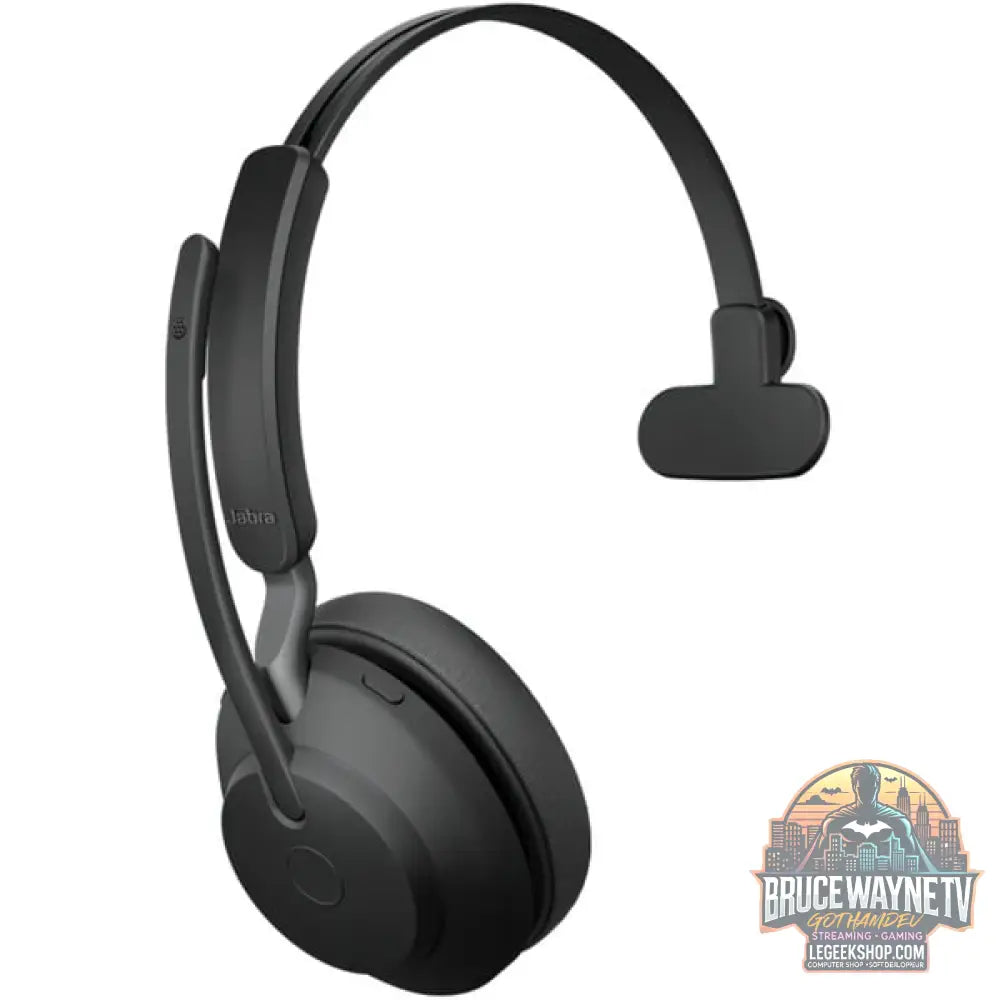 Jabra Evolve2 65, Headset noir, Microsoft Teams, USB-C - Jabra - vue 2