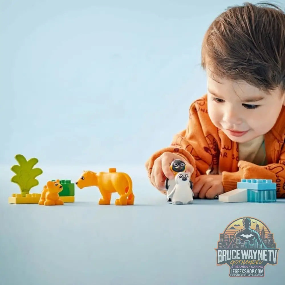 LEGO 10442 DUPLO Town Wildtier-Familien: Pinguine et Löwen, jeu de construction - LEGO - vue 2