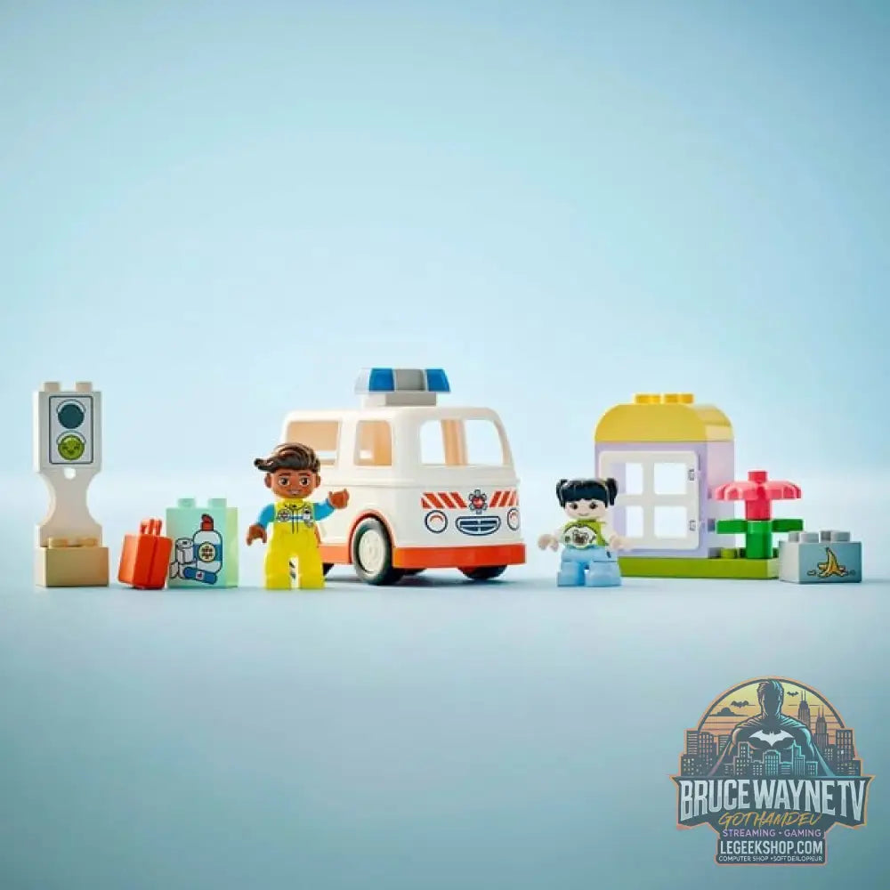 LEGO 10447 DUPLO Town Rettungswagen avec Fahrer, jeu de construction - LEGO - vue 5