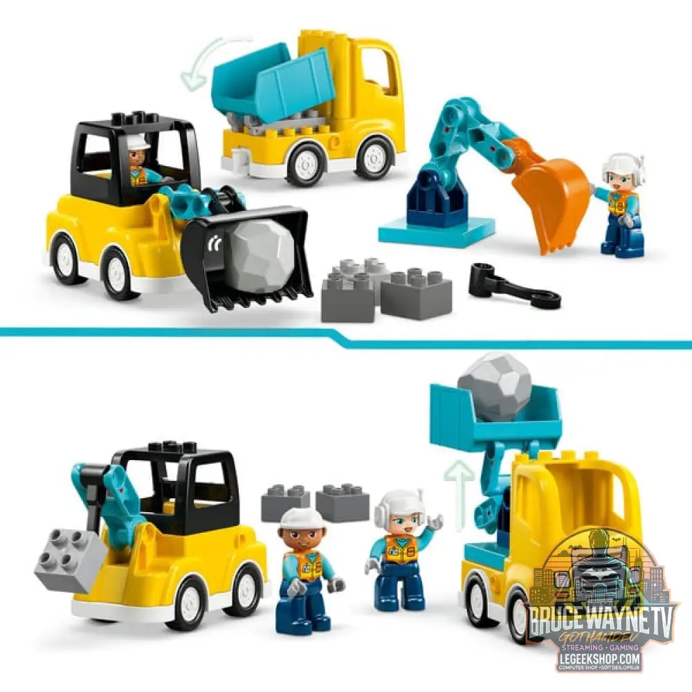 LEGO 10475 DUPLO Town Baufahrzeuge - 3-in-1-Set, jeu de construction - LEGO - vue 4