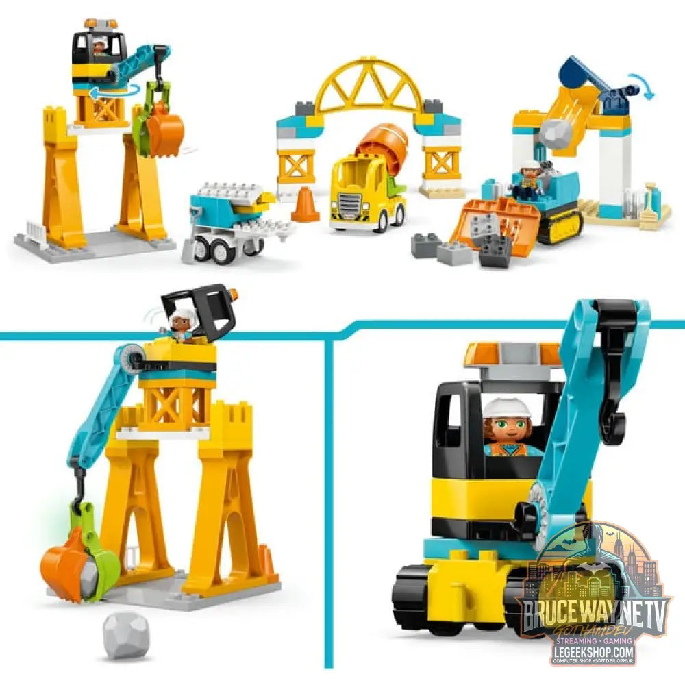 LEGO 10476 DUPLO Town Baustelle avec Baufahrzeugen - 3-in-1-Set, jeu de construction - LEGO - vue 5