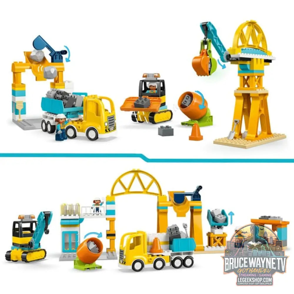 LEGO 10476 DUPLO Town Baustelle avec Baufahrzeugen - 3-in-1-Set, jeu de construction - LEGO - vue 4