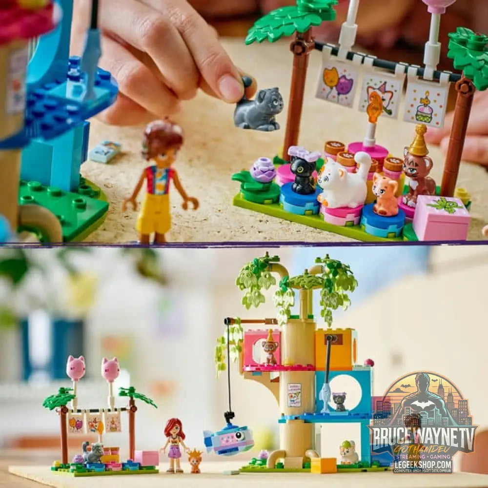 LEGO 42666 Friends Katzengeburtstagsparty & Baumhaus, jeu de construction - LEGO - vue 6