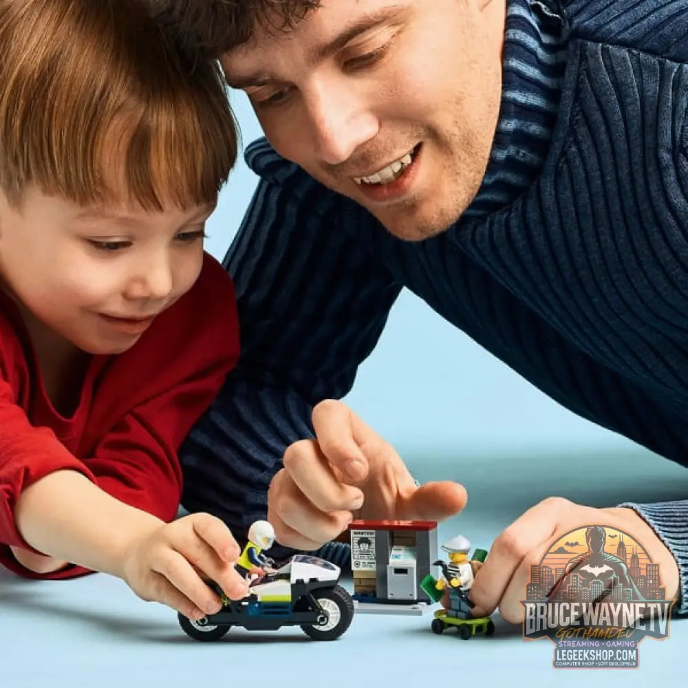 LEGO 60455 City Verfolgungsjagd avec dem Polizeimotorrad, jeu de construction - LEGO - vue 2