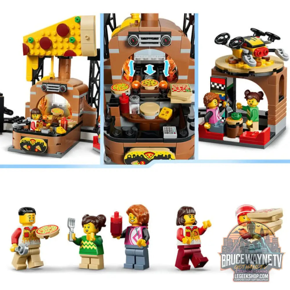 LEGO 60496 City Pizza-Liefererlebnis avec Fahrzeugen, jeu de construction - LEGO - vue 4