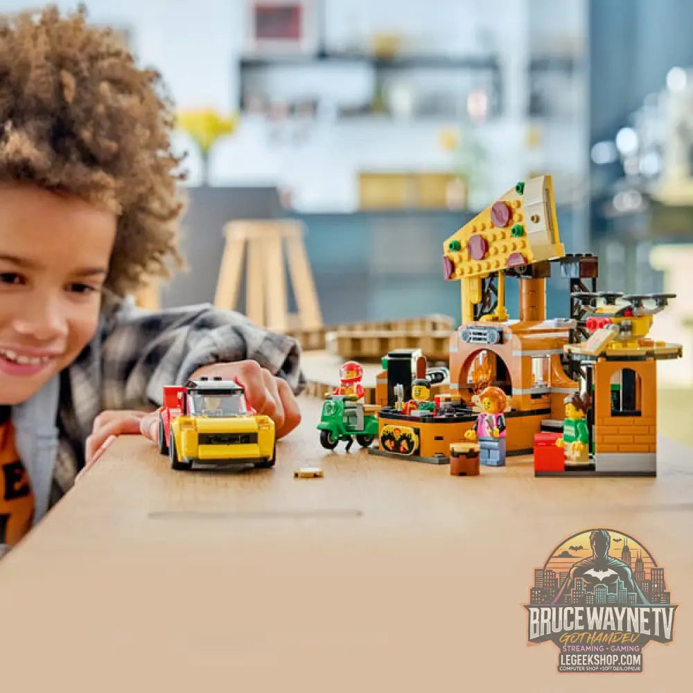 LEGO 60496 City Pizza-Liefererlebnis avec Fahrzeugen, jeu de construction - LEGO - vue 6