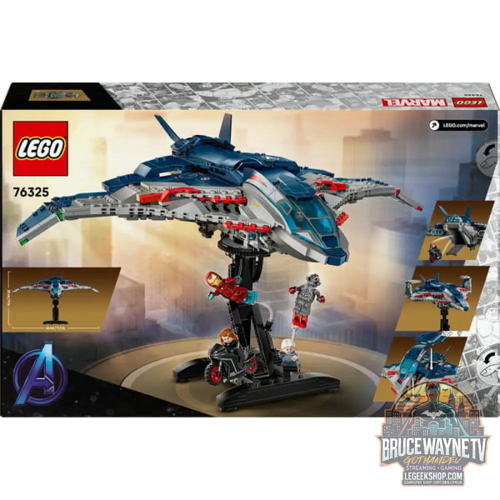 LEGO 76325 Marvel Super Heroes Avengers: Age of Ultron Quinjet, jeu de construction - LEGO - vue 7