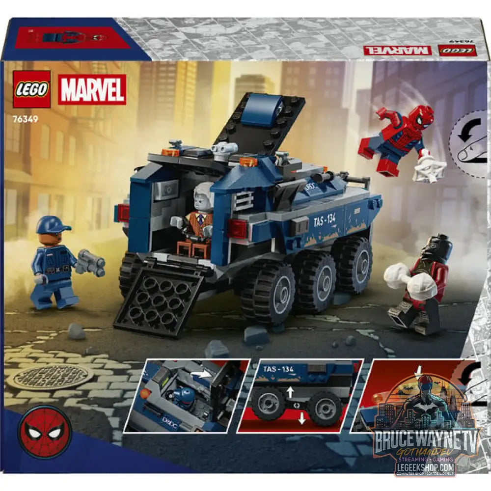 LEGO 76349 Marvel Super Heroes Spider-Man Jagt den Gefängnistransporter, jeu de construction - LEGO - vue 3