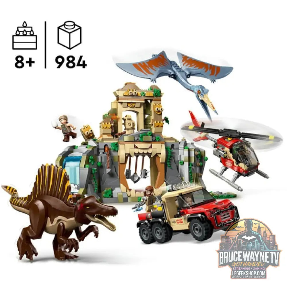 LEGO 76976 Jurassic World Spinosaurier & Quetzalcoatlus: Hubschrauber-Einsatz, jeu de construction - LEGO - vue 3
