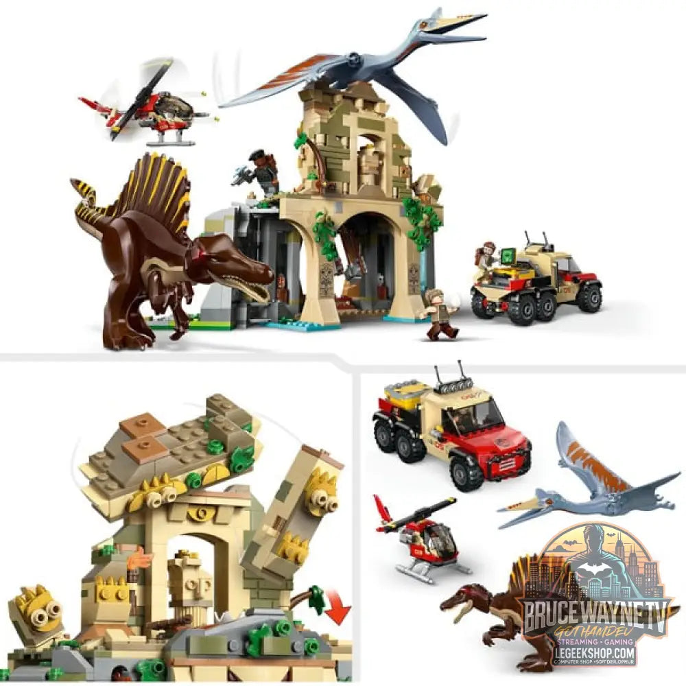 LEGO 76976 Jurassic World Spinosaurier & Quetzalcoatlus: Hubschrauber-Einsatz, jeu de construction - LEGO - vue 4