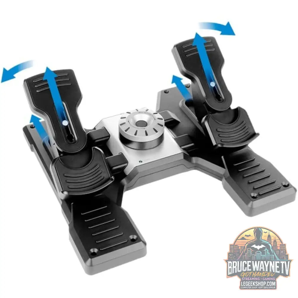 Logitech G Saitek PRO Flight Rudder Pedals, Pedale - Logitech - vue 4