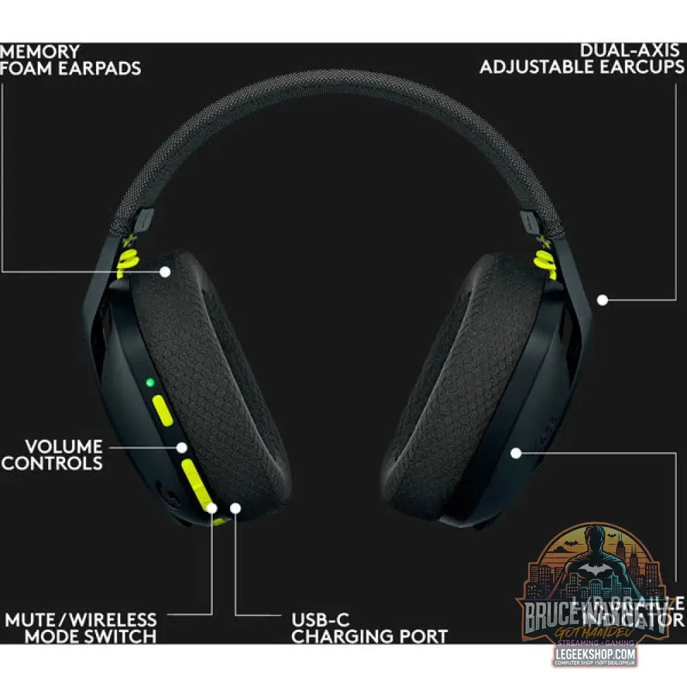 Logitech G435 LIGHTSPEED, casque gaming - vue 8