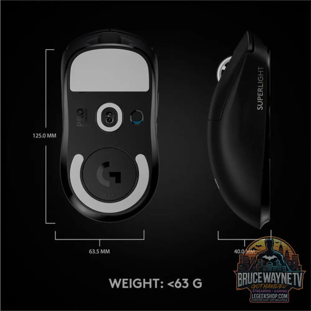 Logitech PRO X SUPERLIGHT, souris gaming - vue 9