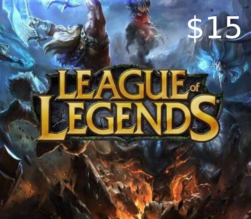 League of Legends USD 15 Prepaid RP Card