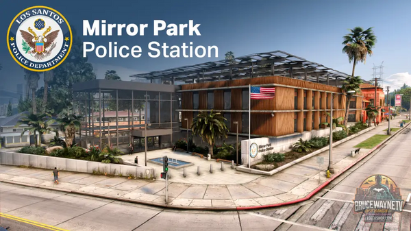 Mirror Park Police Station MLO FiveM - 5 Niveaux - 10 Cellules - Helipad - Audio Occlusion - FiveM MLO
