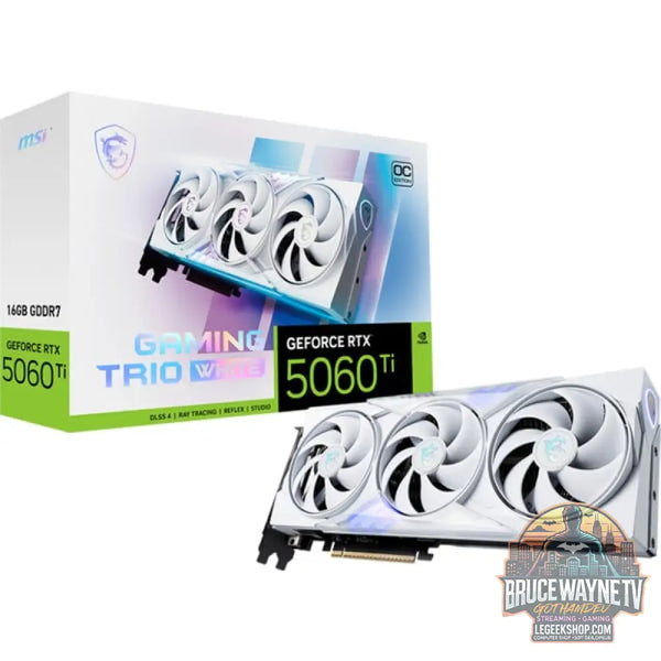 MSI GeForce RTX 5060 Ti GAMING TRIO OC WHITE 16G, carte graphique - MSI