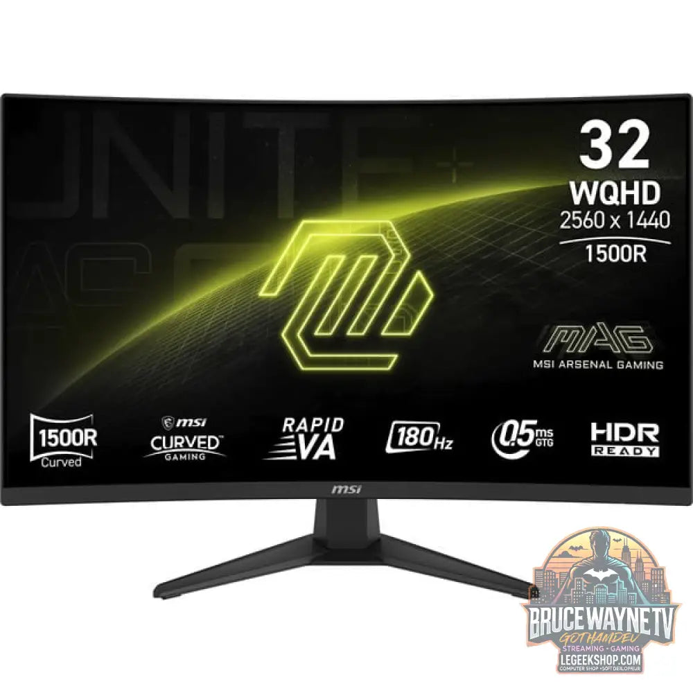MSI MAG 321CQFDE E18, Gaming-Monitor - vue 3