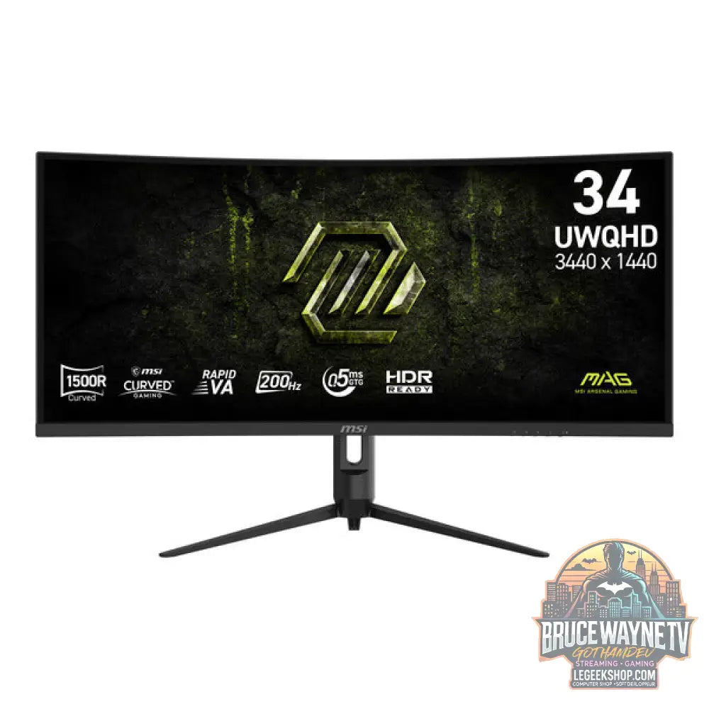MSI MAG 342CQRFDE E20 34" 3440 × 1440 px VA 200 Hz - MSI - vue 2
