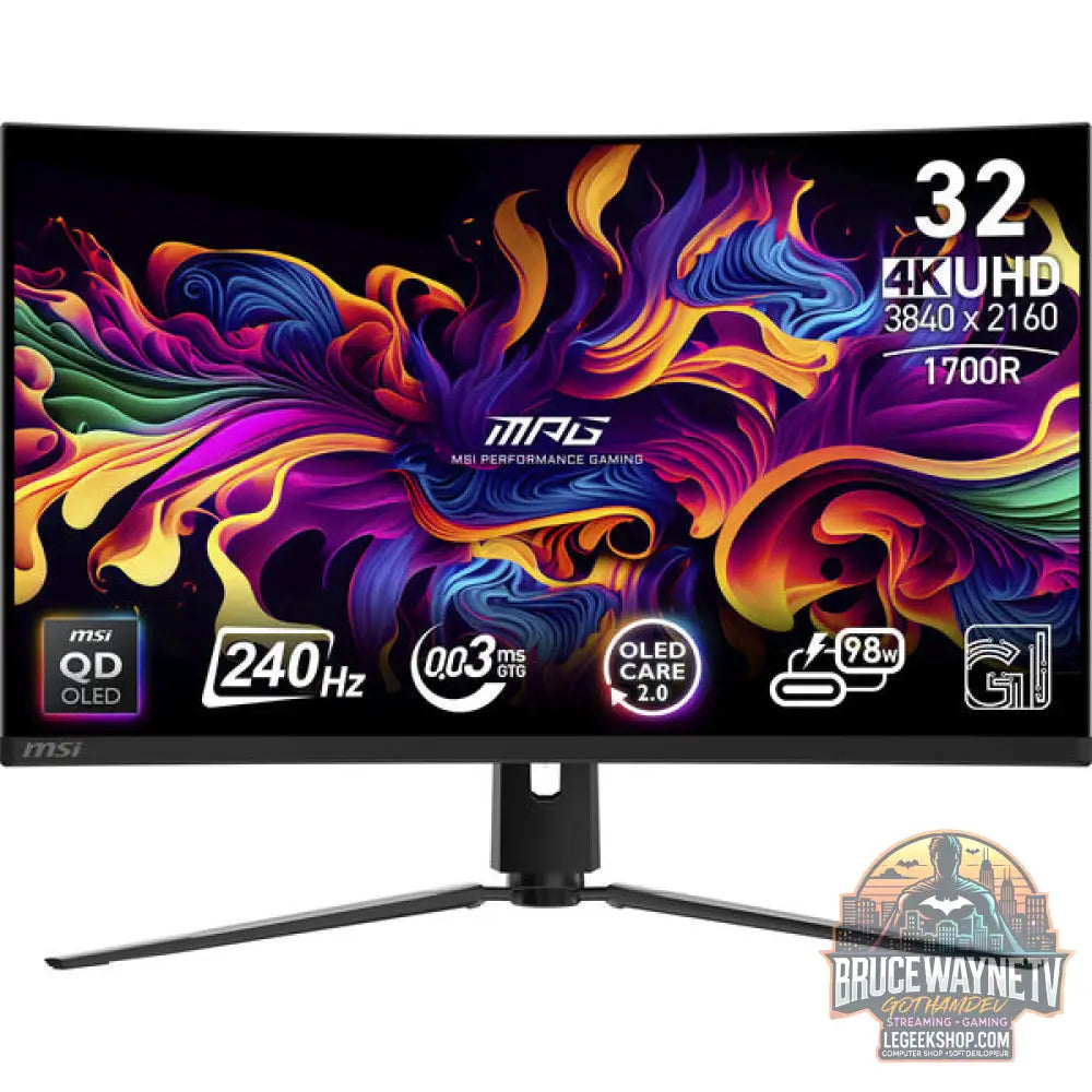 MSI MPG 321CURXDE QD-OLED 31,5" 3840 × 2160 px QD-OLED 240 Hz - MSI - vue 4