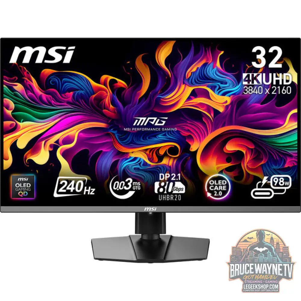 MSI MPG 322URXDE QD-OLED 31,5" 3840 × 2160 px QD-OLED 240 Hz - MSI - vue 5