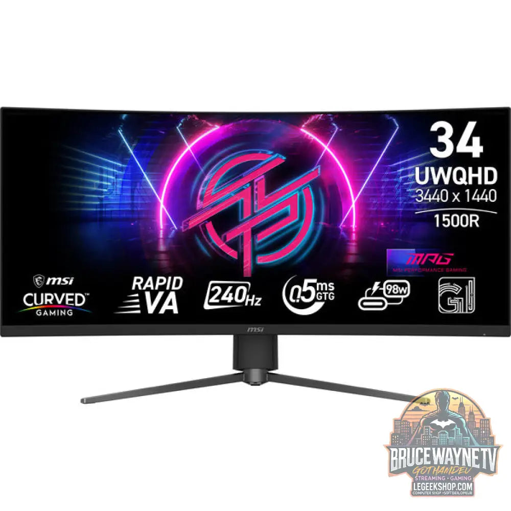 MSI MPG 346CQRFDE X24 34" QHD/WQHD VA 240 Hz - MSI - vue 2