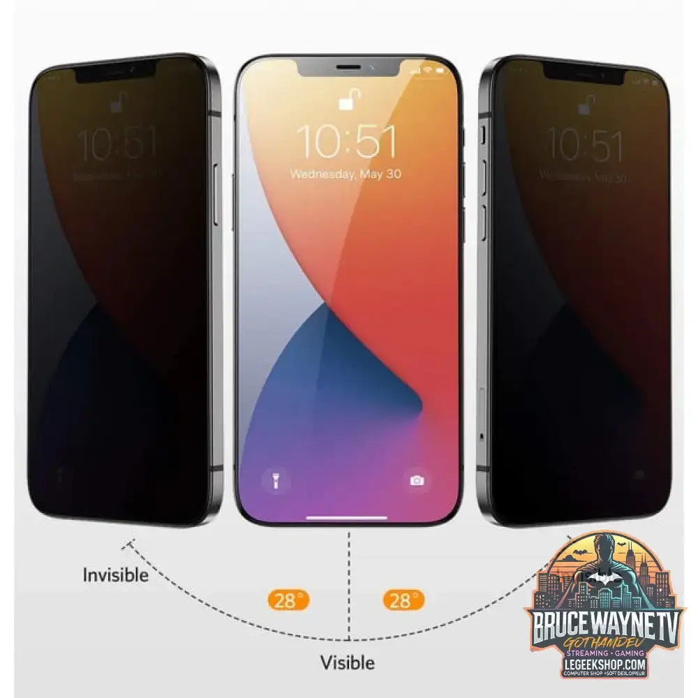 Nevox NEVOGLASS 3D PRIVACY, Schutzfolie transparent, iPhone 17e/16e /14/13 Pro/13 - Beschaffenheit: Glänzend - vue 2