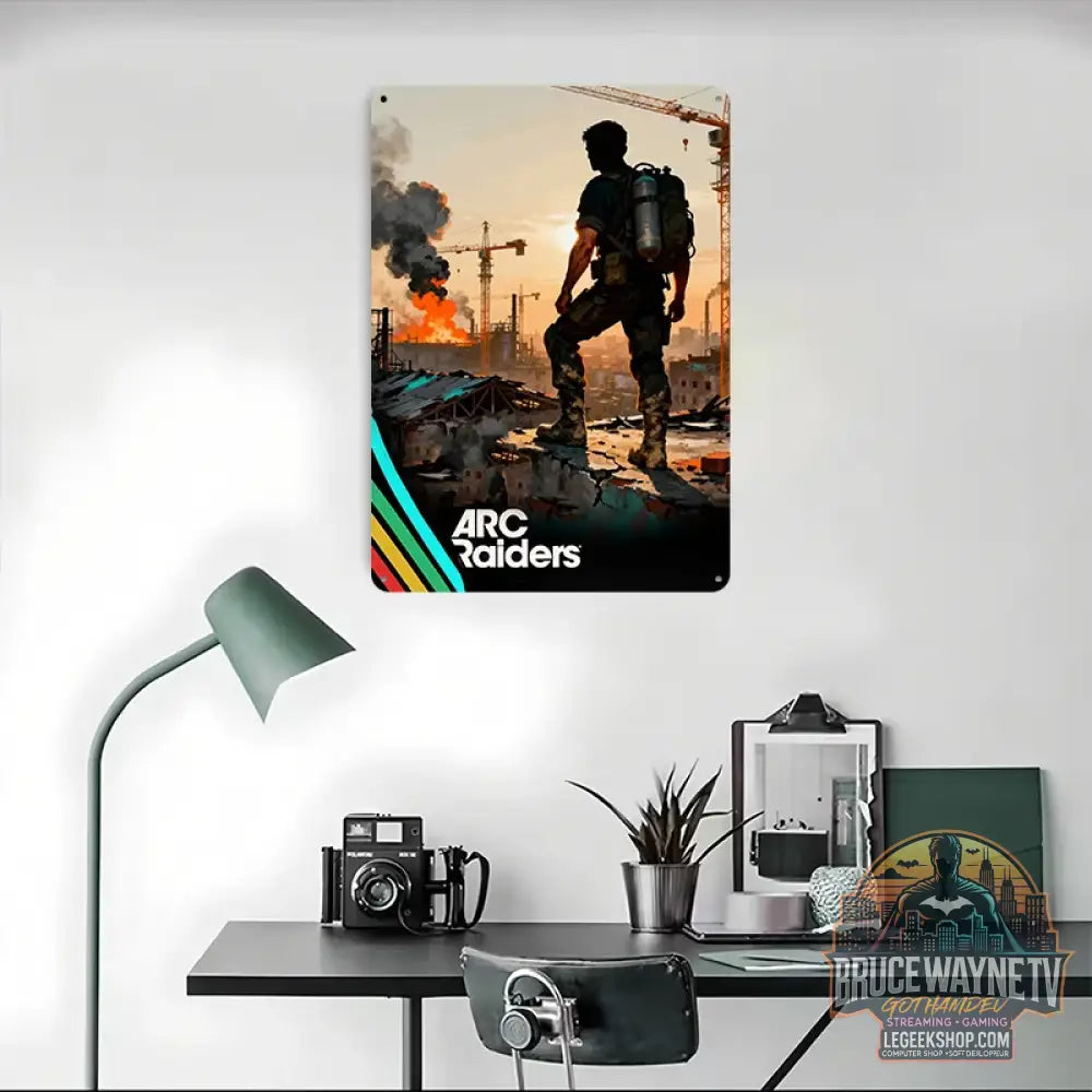 Plaque Métallique Arc Raiders Vintage Rétro Déco Garage 30x20cm - Affiche Métallique