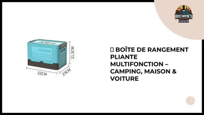📦 Bo&icirc;te de Rangement Pliante Multifonction &ndash; Camping, Maison & Voiture by@Outfy