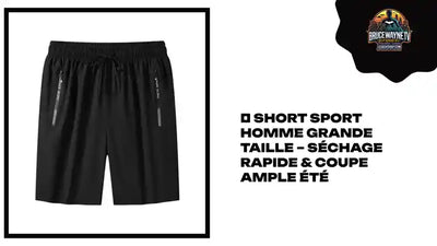 🩳 Short Sport Homme Grande Taille &ndash; S&eacute;chage Rapide & Coupe Ample &Eacute;t&eacute; by@Outfy