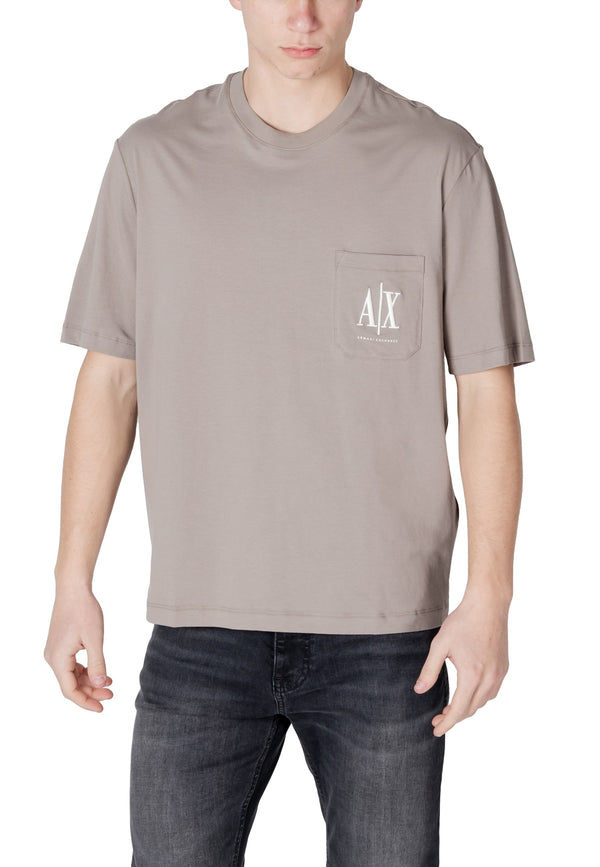 Armani Exchange T-shirt homme — brown
