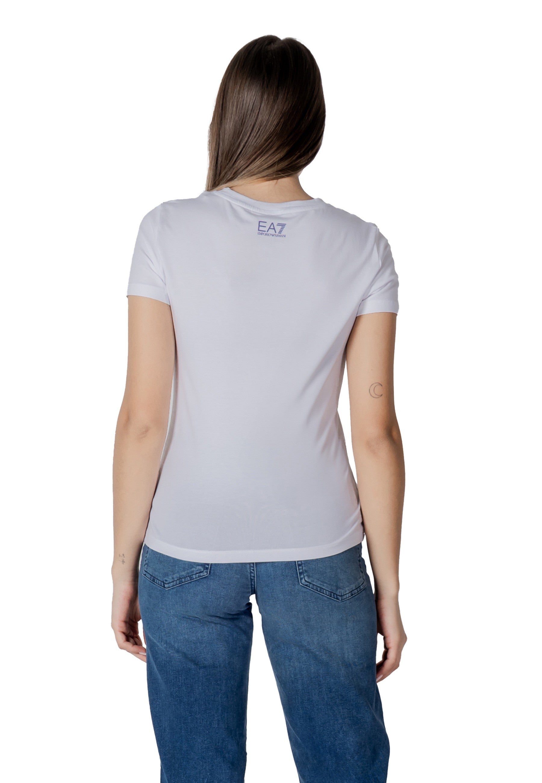 Ea7 T-shirt femme — white