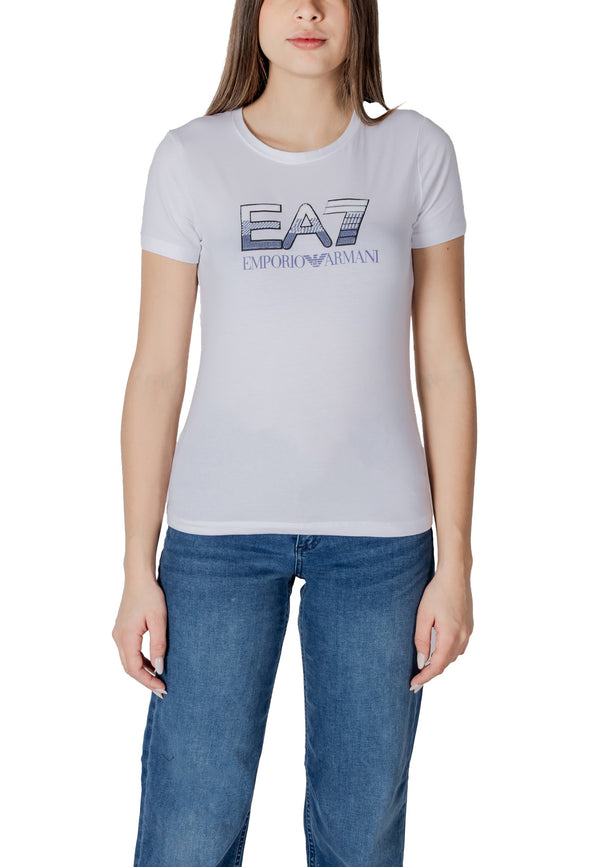 Ea7 T-shirt femme — white