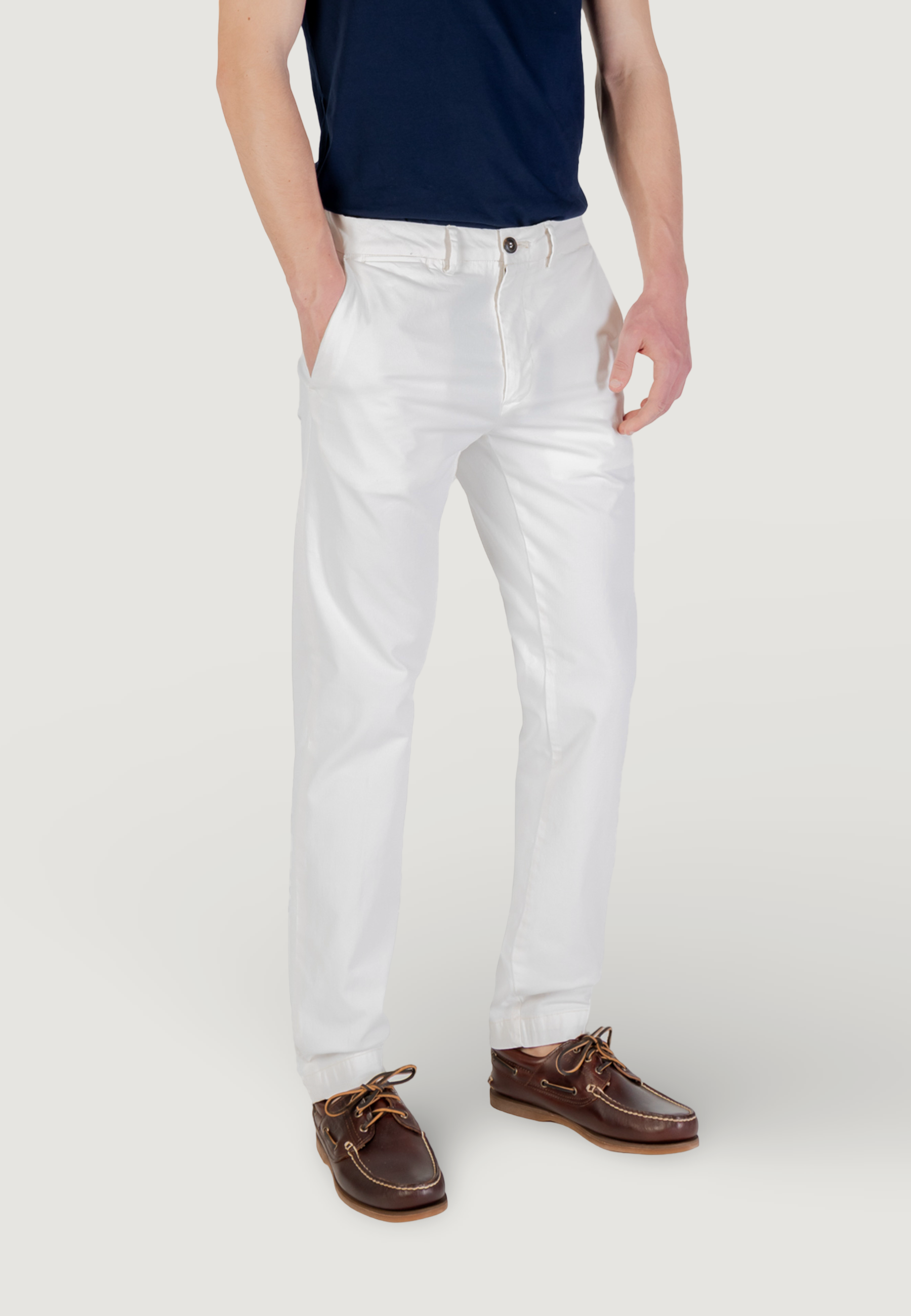 Borghese Pantalon homme Pantalons — white