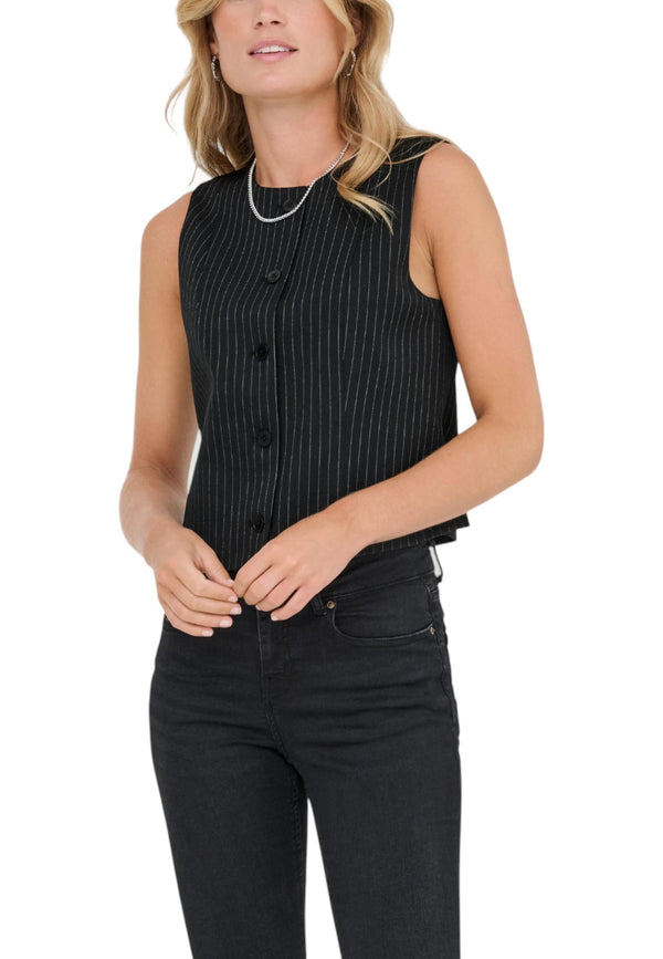 Only Vêtement femme Gilets — black