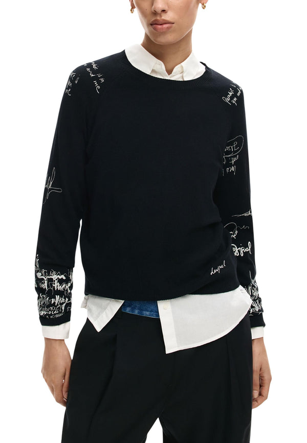 Desigual Pull femme — black
