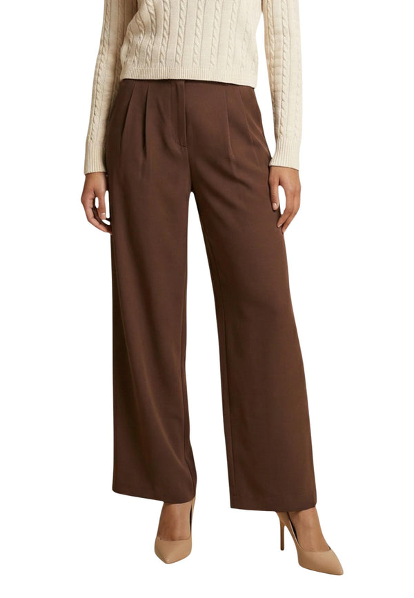 Only Pantalon femme Pantalons — brown