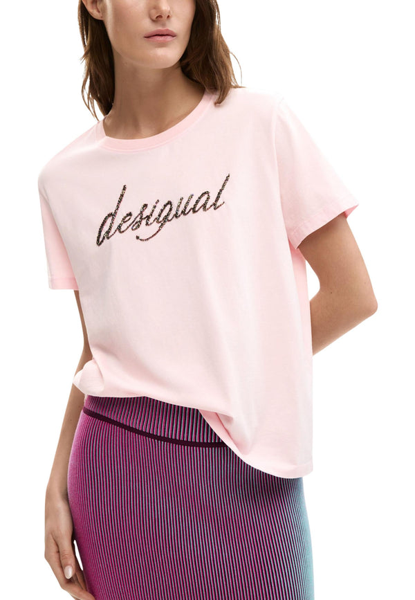 Desigual T-shirt femme — pink · 508859