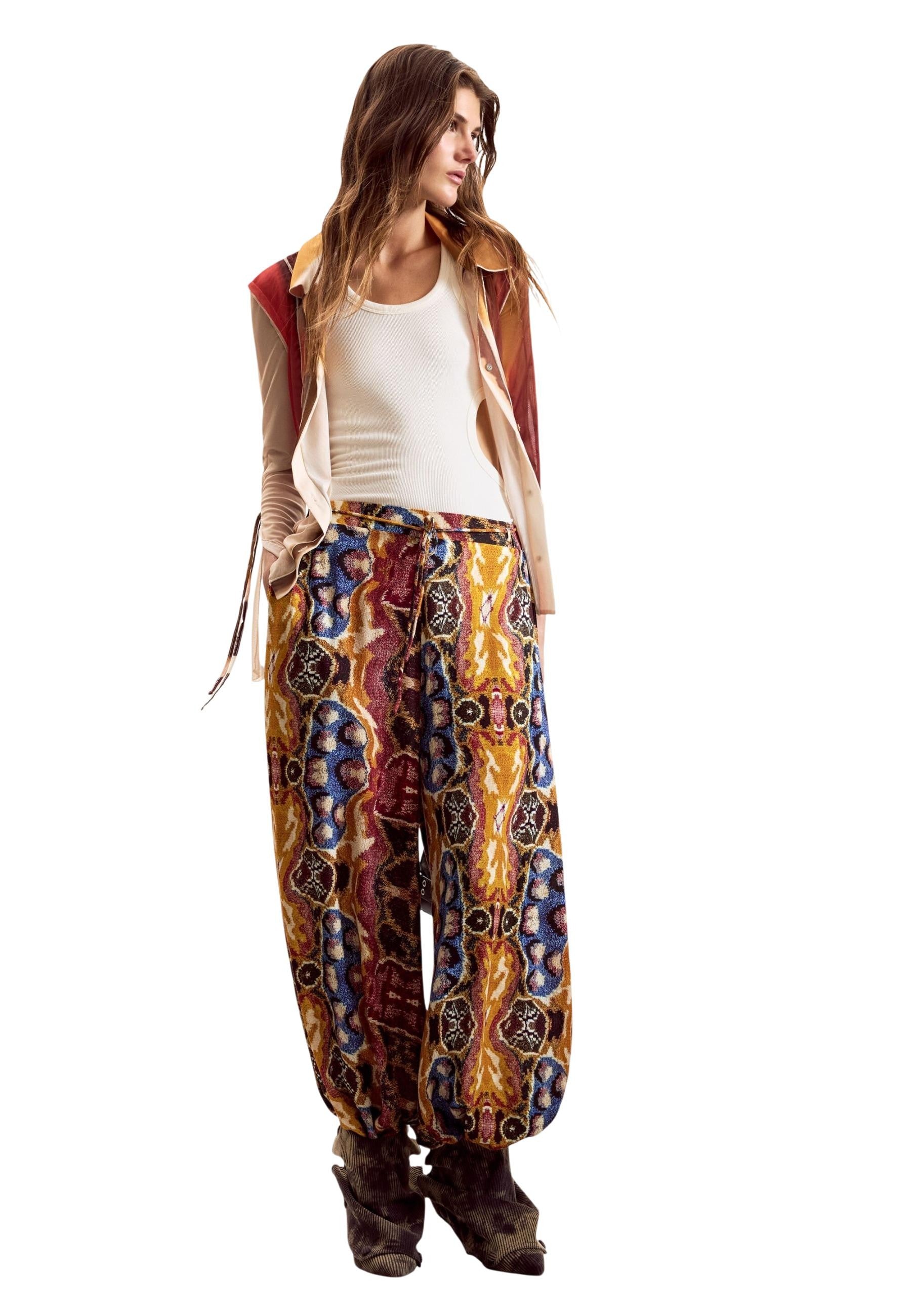 Desigual Pantalon femme Pantalons — mustard