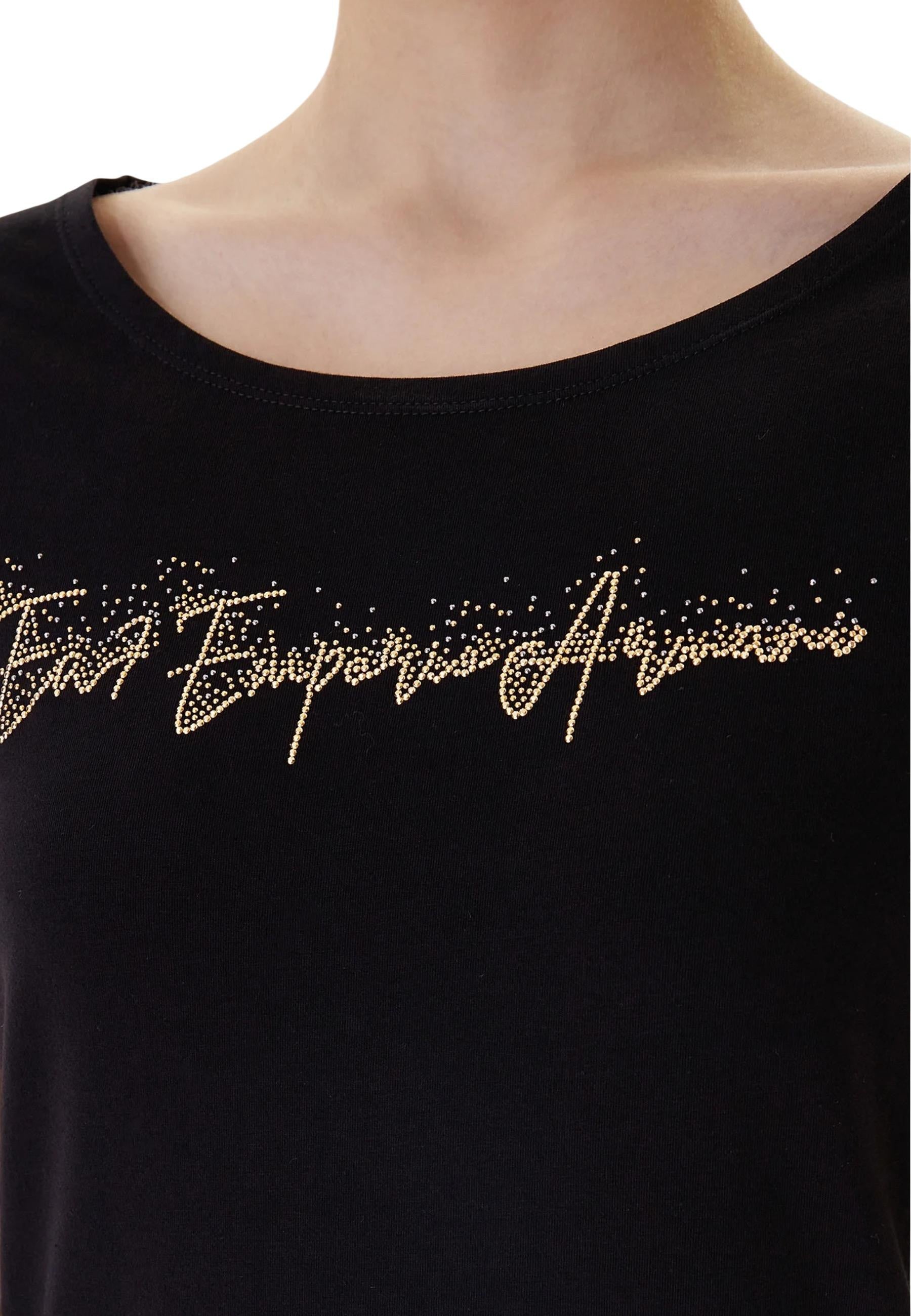 Ea7 T-shirt femme — black