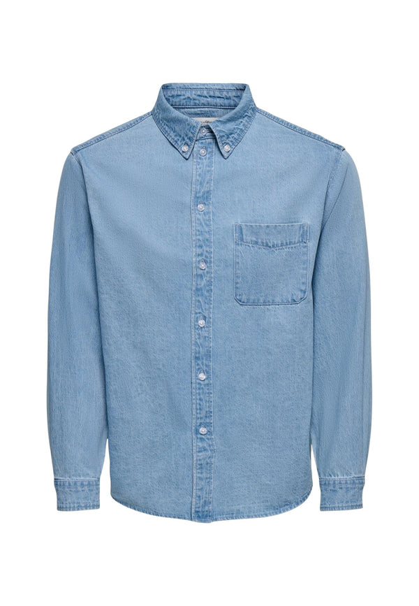 Only & Sons Chemise homme Chemises — light blue