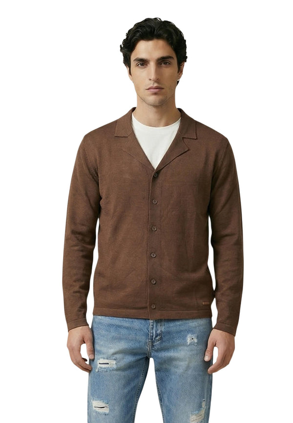 Gianni Lupo Vêtement homme Cardigans — brown
