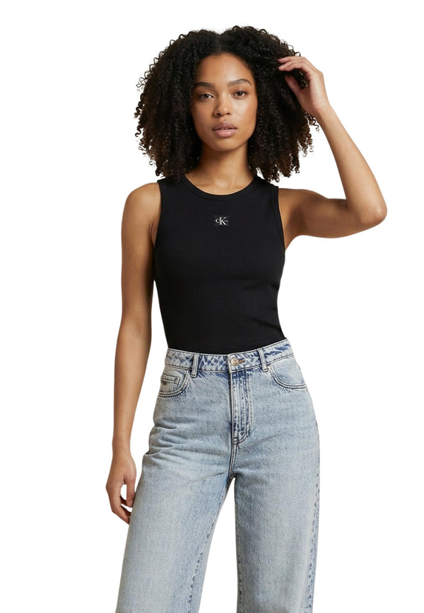 Calvin Klein Jeans Jean femme Debardeurs — black