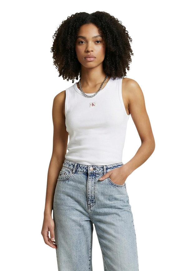 Calvin Klein Jeans Jean femme Tops — white