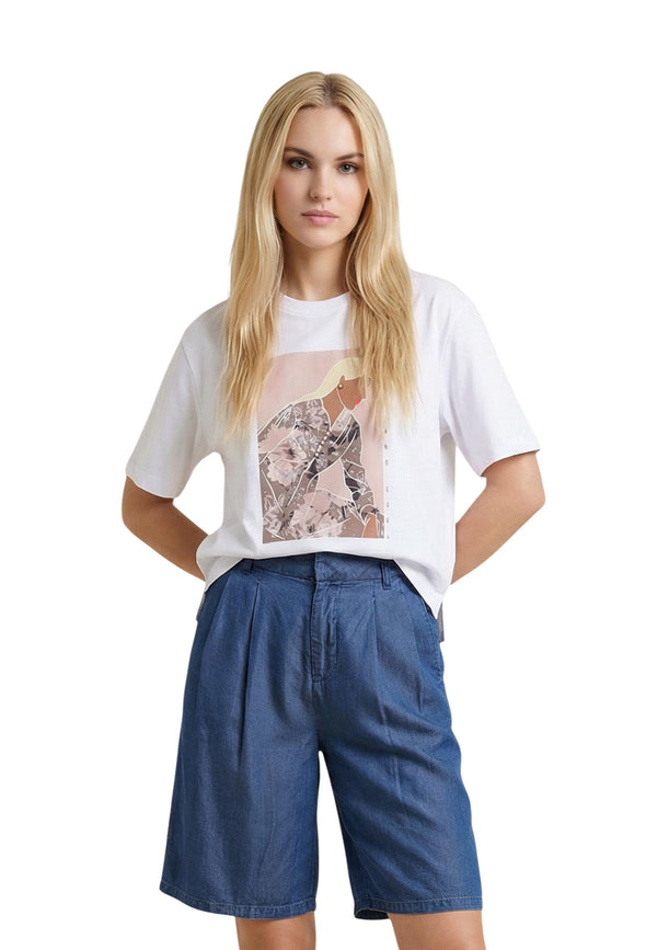 Only T-shirt femme — beige