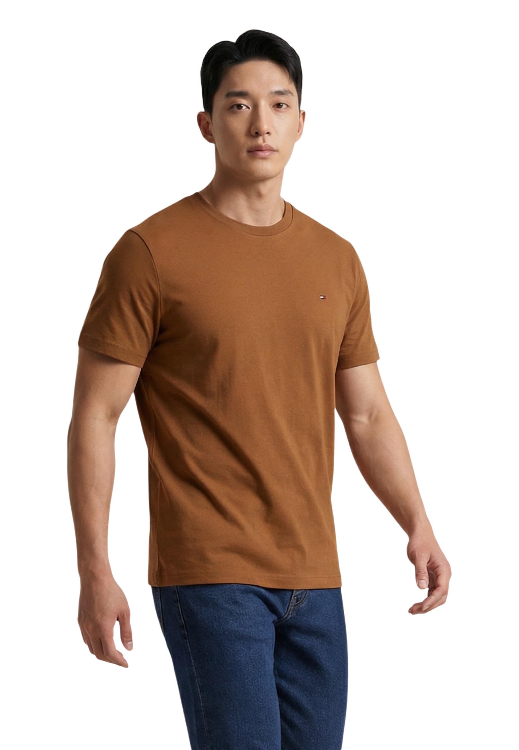 Tommy Hilfiger T-shirt homme — camel