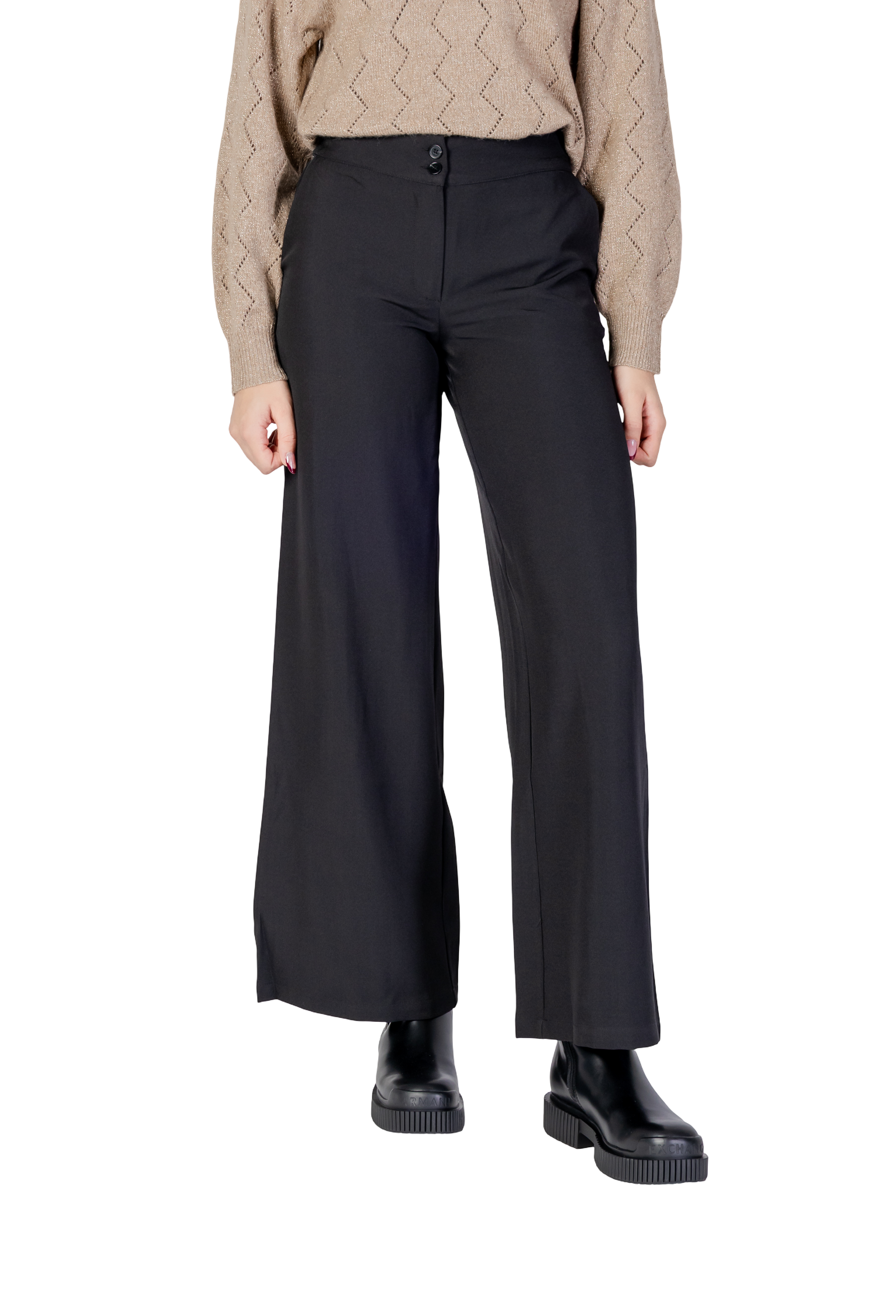 Jacqueline De Yong Pantalon femme Pantalons — black