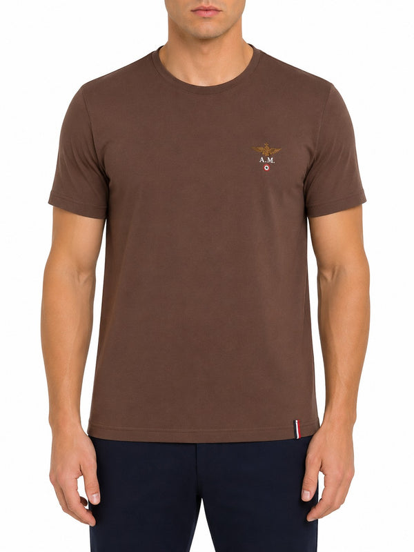 Aeronautica Militare T-shirt homme — brown