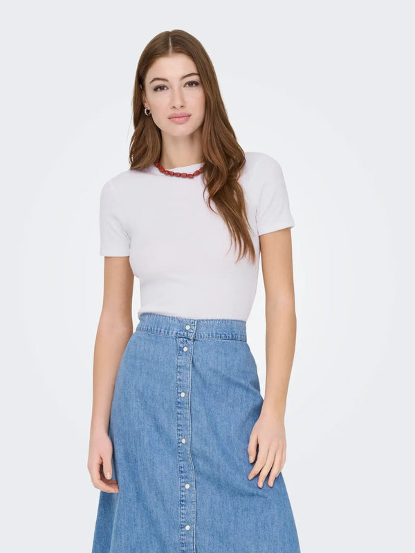 Only T-shirt femme — white