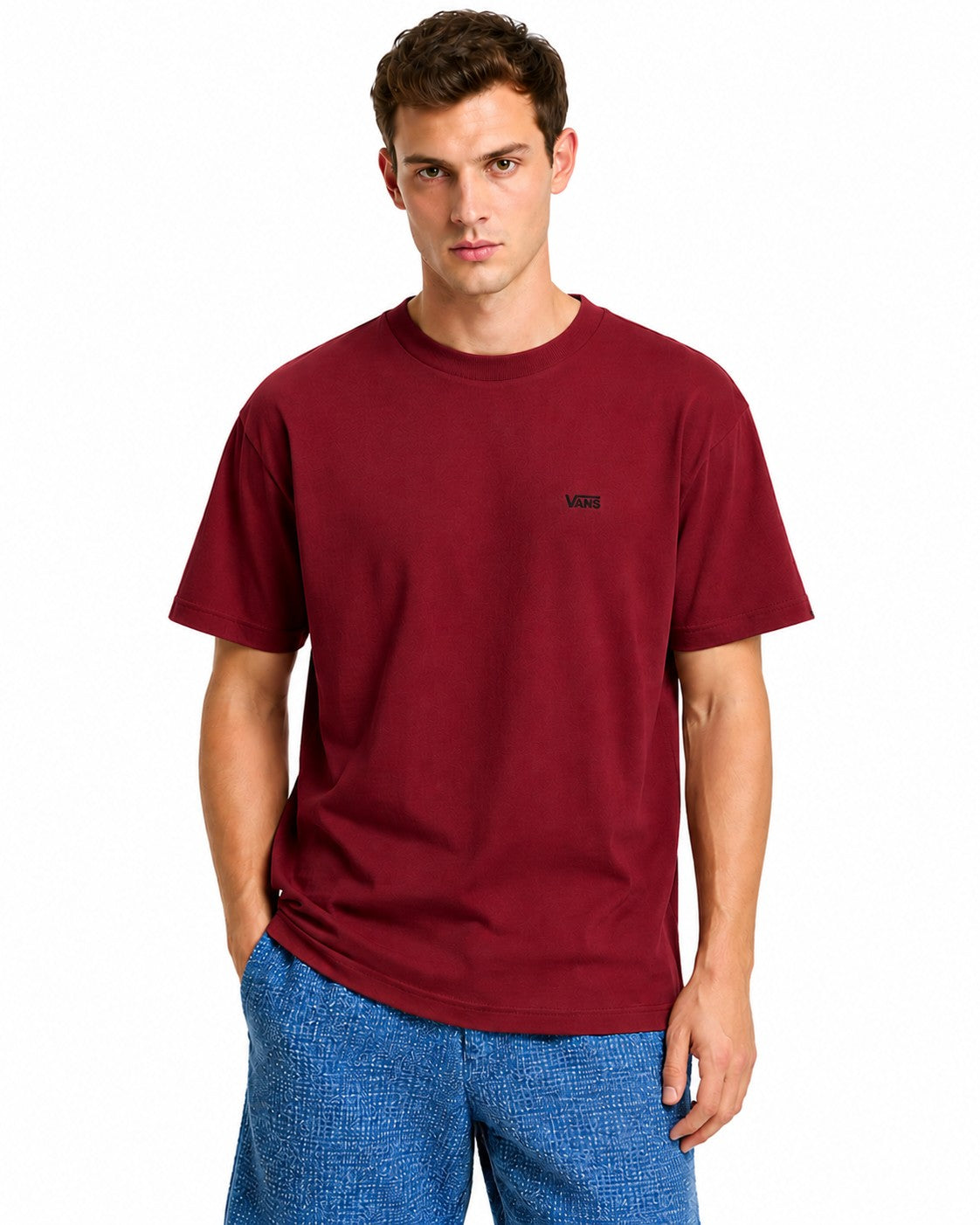 Vans T-shirt homme — bordeaux