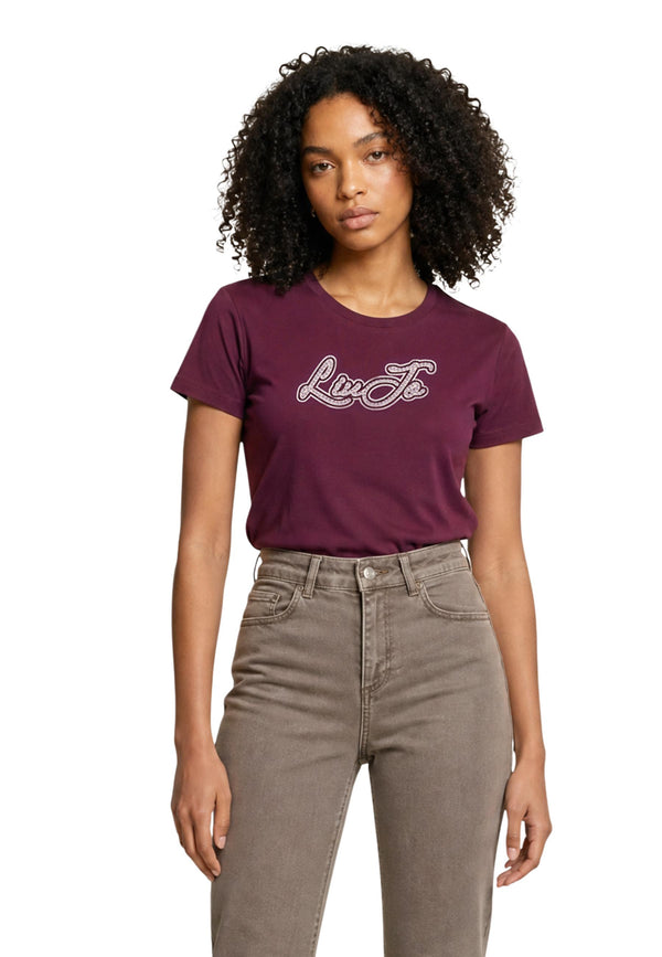 Liu Jo T-shirt femme — bordeaux · 2476744